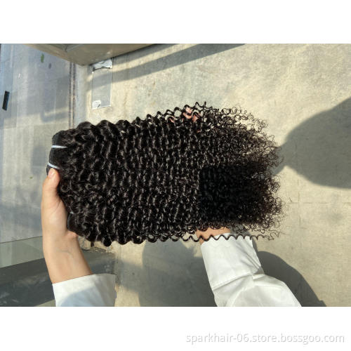10A Silky Raw Brazilian Human Hair Extension 3PCS  Mink Kinky Curly Cuticle Aligned Virgin Hair Bundles Direct Hair Supplier